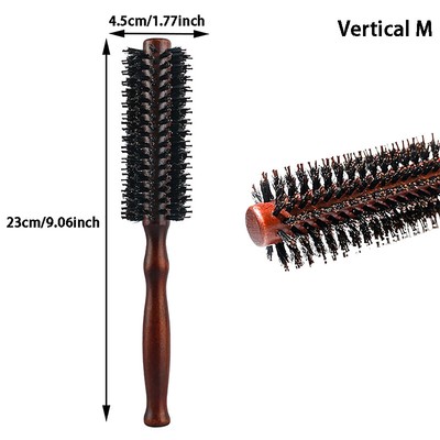 Runde Haarbürstenschwein Borstenrunde Pinsel Haarbürste Styling Pinsel Werkzeug 