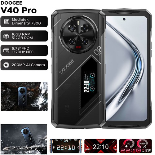 DOOGEE V40 PRO Outdoor-Smartphone – Robust, 5G, 8680 MAh Akku & 200 MP Kamera