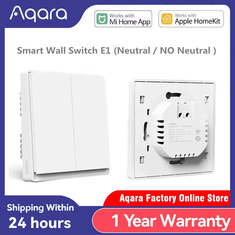 Smart Wall Switch E1 ZigBee 3.0 Smart Home Wireless Key Light Switch Fire Wire W