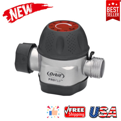 Watering Sprinkler Timer Auto Shut Off Heavy Duty Metal W/ Dial & Grip Garden