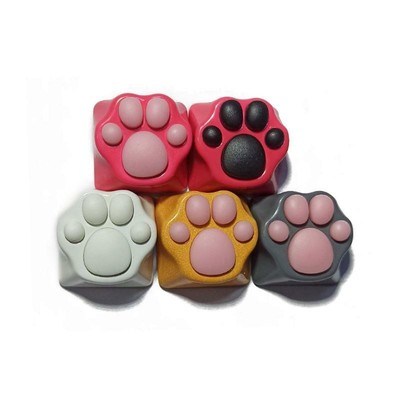 Customized ABS Silicone Kitty Paw Artisan Cat Paws Pad Keyboard keyCaps Cute Cap