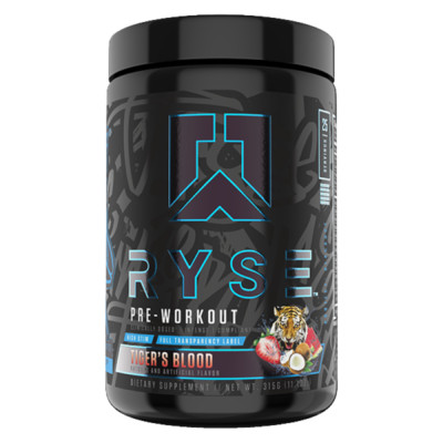 Ryse Supplements Pre-Workout Project Blackout Tigers Blood 315g 05/24 + Proben