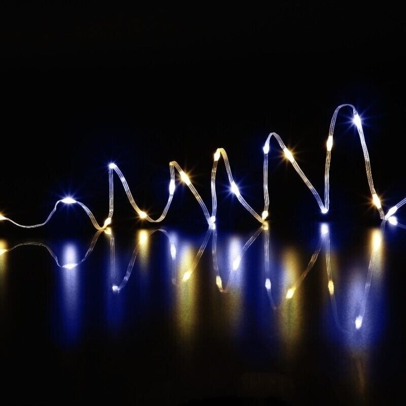 Noma 200 Flexi Wire LED Christmas Fairy Lights, Warm White, Cool White or Combi