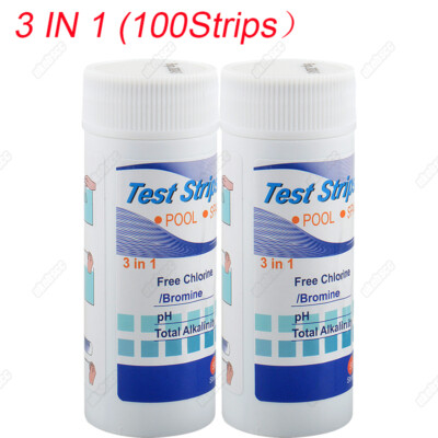 200PCS! Chlorine Dip Test Strips Swimming Pool Water SPA Hot Tub PH Tester Paper