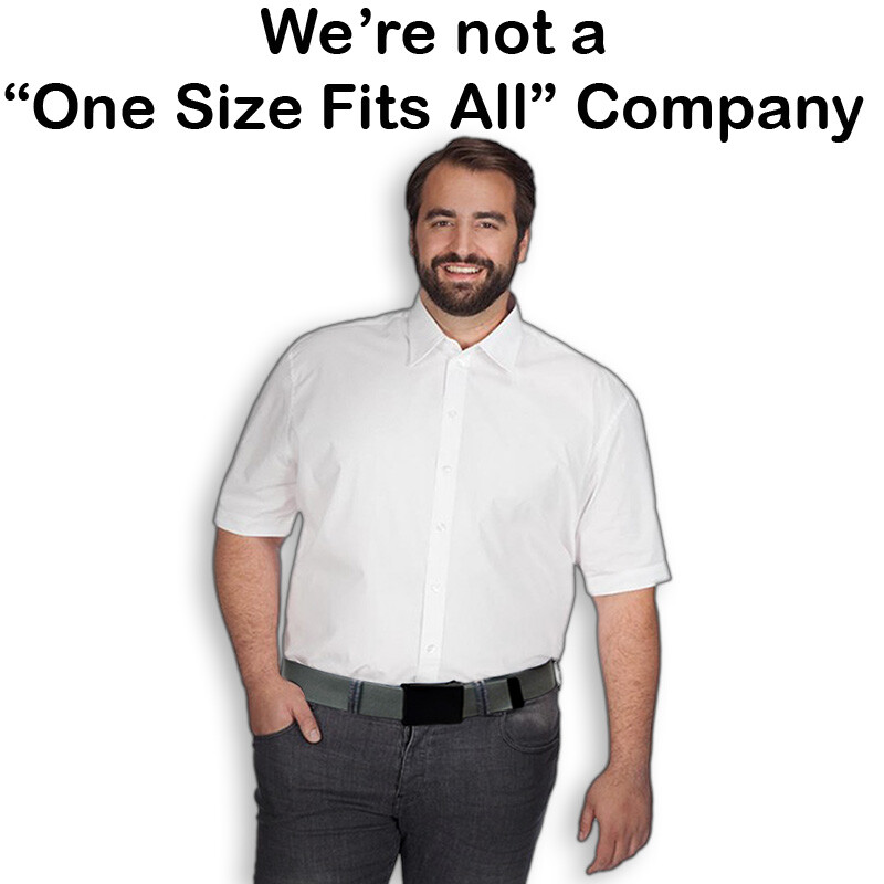 Build A Belt Adult 1.5" Silver Flip Top Buckle with Canvas Web Belt