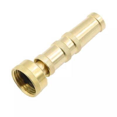 1-2PACK Copper Solid Brass Garden Spray Nozzle 4'' Adjustable Twist Water Hose US