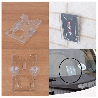 [JN] Clear Acrylic Vertical Business Card Holder for Universal Car