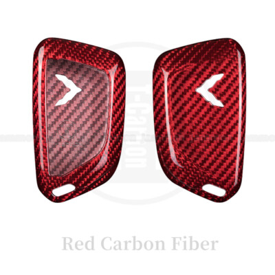 Real Carbon Fiber For Chevrolet Corvette C8 coupe Car Remote Key Cover Fob Case