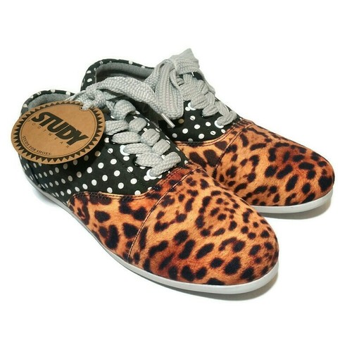 urban-outfitters-study-sneakers-leopardpolka-dot-drop-print-womens-size-us-9-m