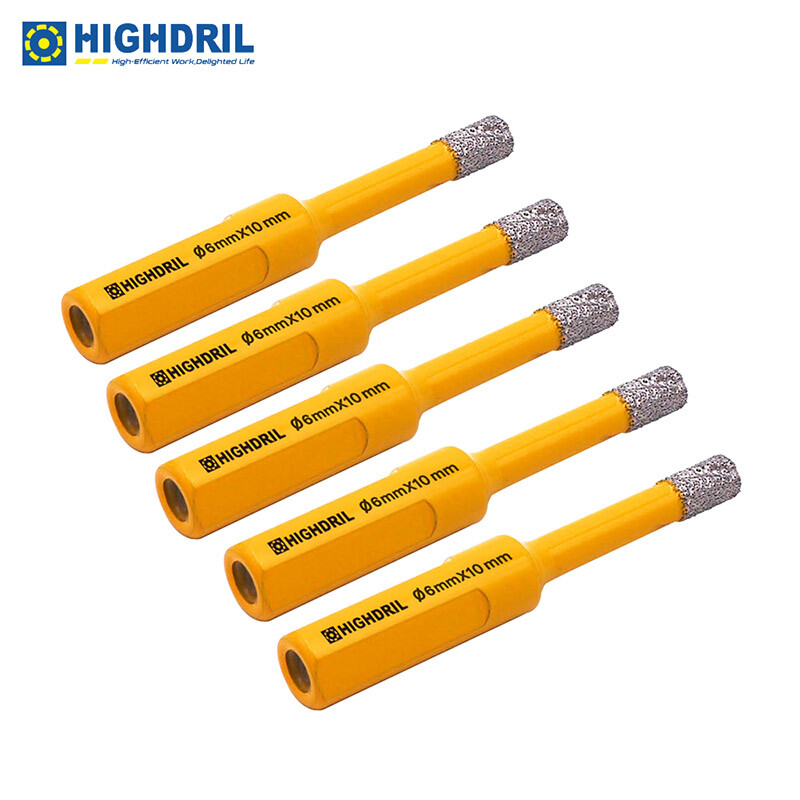 5pcs 6mm Diamond Drilling Core Bits Drill Bit Hole Saw Cutter for Granite Marble