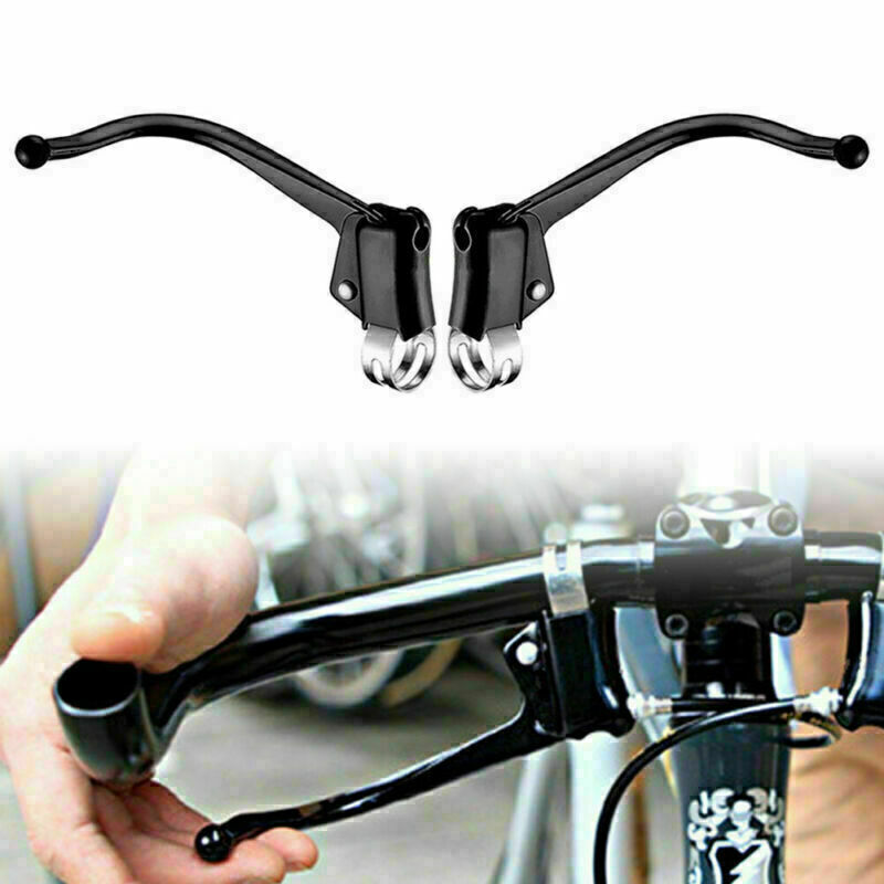Brake Levers Steel Pipe Bent Brake Levers Cycling Road Bicycle Fixed Gear Bike