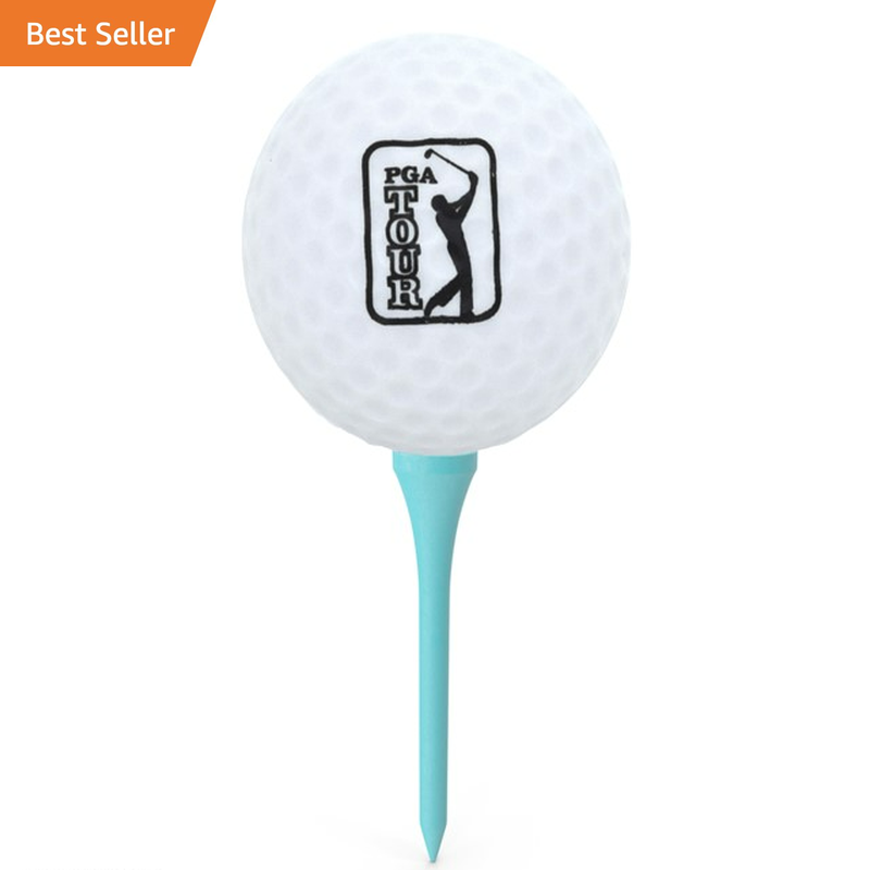 Tee-Up Practice Foam Golf Balls, 12 Pack, White