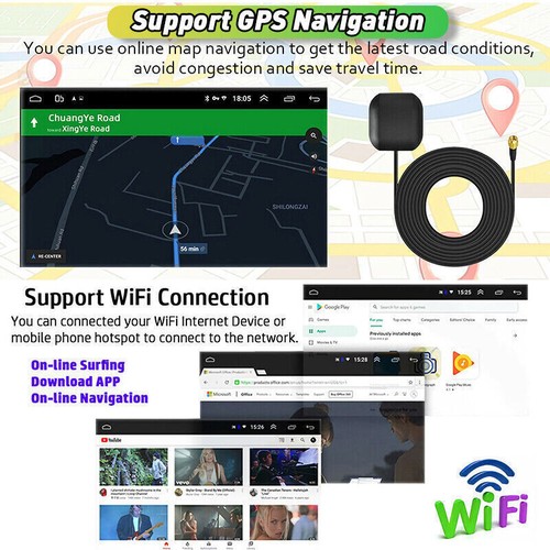 For RAM Truck 2013-2019 Apple CarPlay Android Auto GPS Navi Radio Head Unit