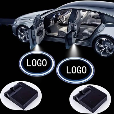 2pcs Auto-Sensing Wiring-Free Welcome Light for MAZDA Car Door Sill Accessories