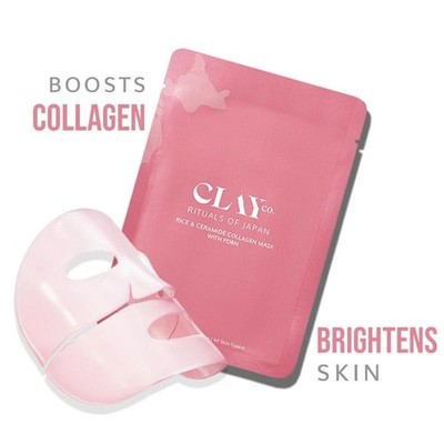 ClayCo Rice & Ceramide Collagen Sheet Mask 35g | Hydrating Face Mask