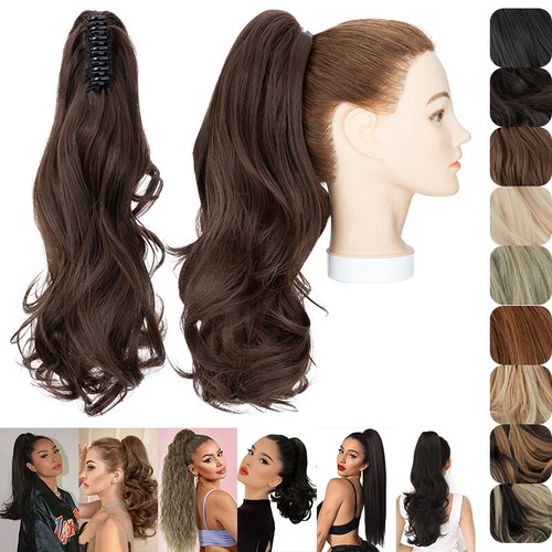 Clip-In Ponytail Hair Extensions – Thick, Human-Like Synthetic Hair, Multiple Lengths 10 thumbnail image