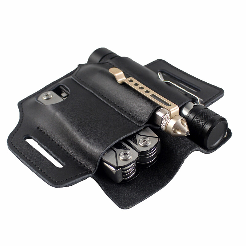 Leather Belt Tool Pouch EDC Storage Bag Flashlight Pouch eBay