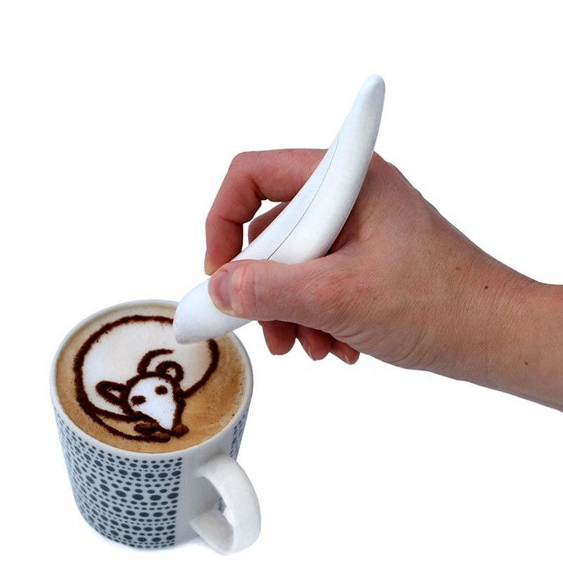 Elektrische Latte Art Pen Kaffee Kuchen Gewürzstift Dekoration Kaffee Pen