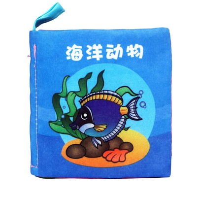 Soft New Cloth Baby Intelligence Development Learn Picture Cognize Book Toy Gift