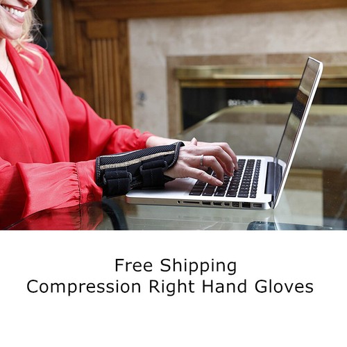 Elastic Wrist Sleeve Brace Compression Support Glove Arthritis Carpal Tunnel US