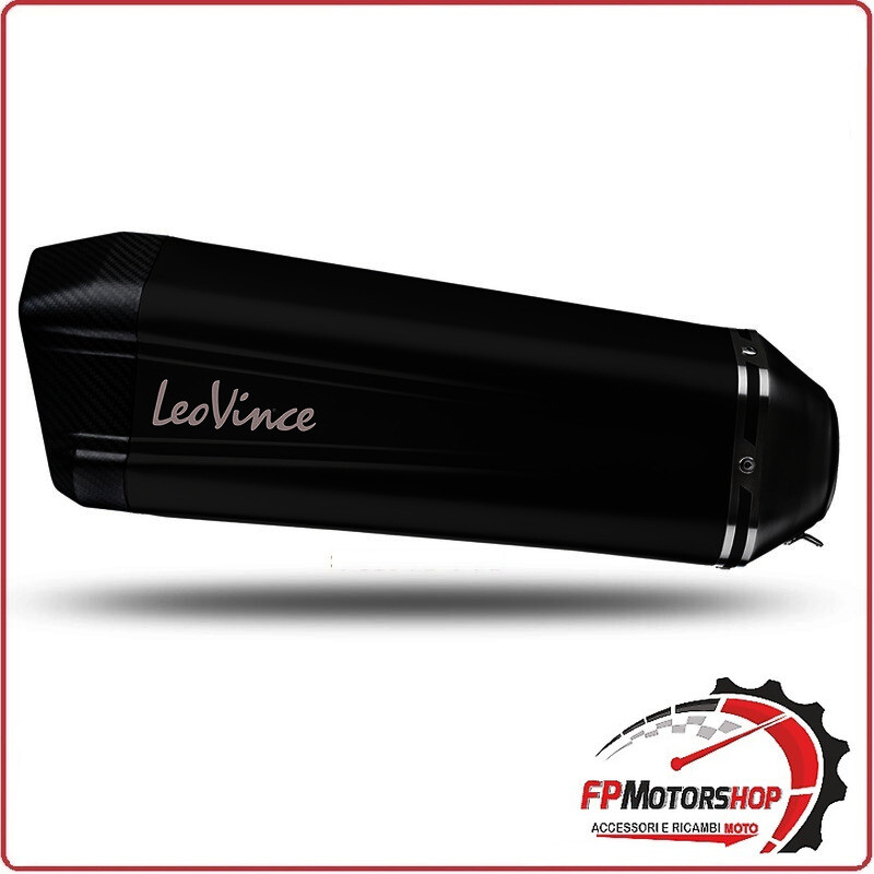 TERMINALE DI SCARICO NERO PER BMW R1200 GS 13-18 LEOVINCE 15301B OMOLOGATO
