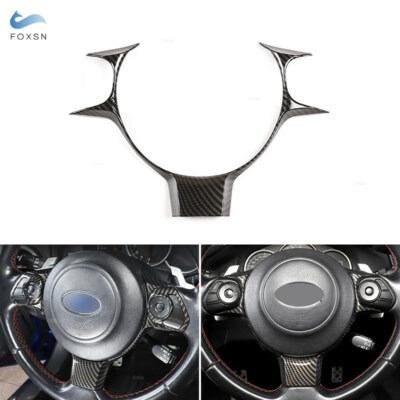 Carbon Fiber ABS Interior Steering Wheel trim For Toyota 86 Subaru BRZ 2017-2021