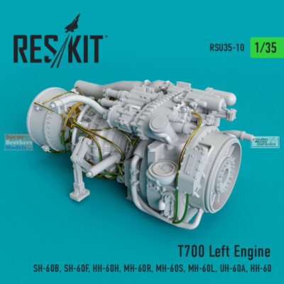 RESRSU350010U 1:35 ResKit T700 Left Engine (for SH-60B/F HH-60H MH-60R/S/L