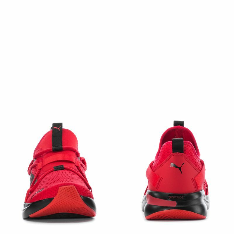 Pre-owned Puma Softride Rift Slip-on Bold - Mens 194514-03 Righ Risk Red/black Shoes