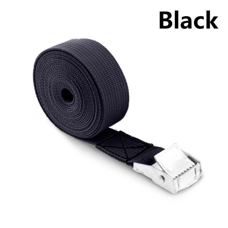 1M/2M Bike Cargo Straps TieDowns Belt Tow Rope Metal Buckle Car