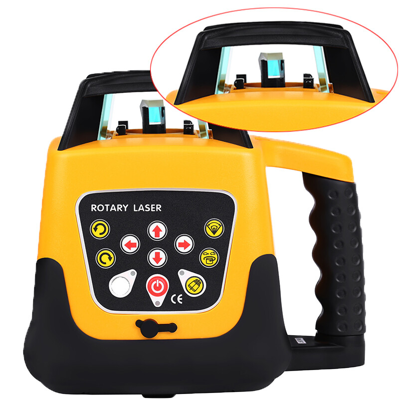 500m Self-leveling Red Laser Level 360 Rotating Rotary w/1.65M Tripod + 5M Staff