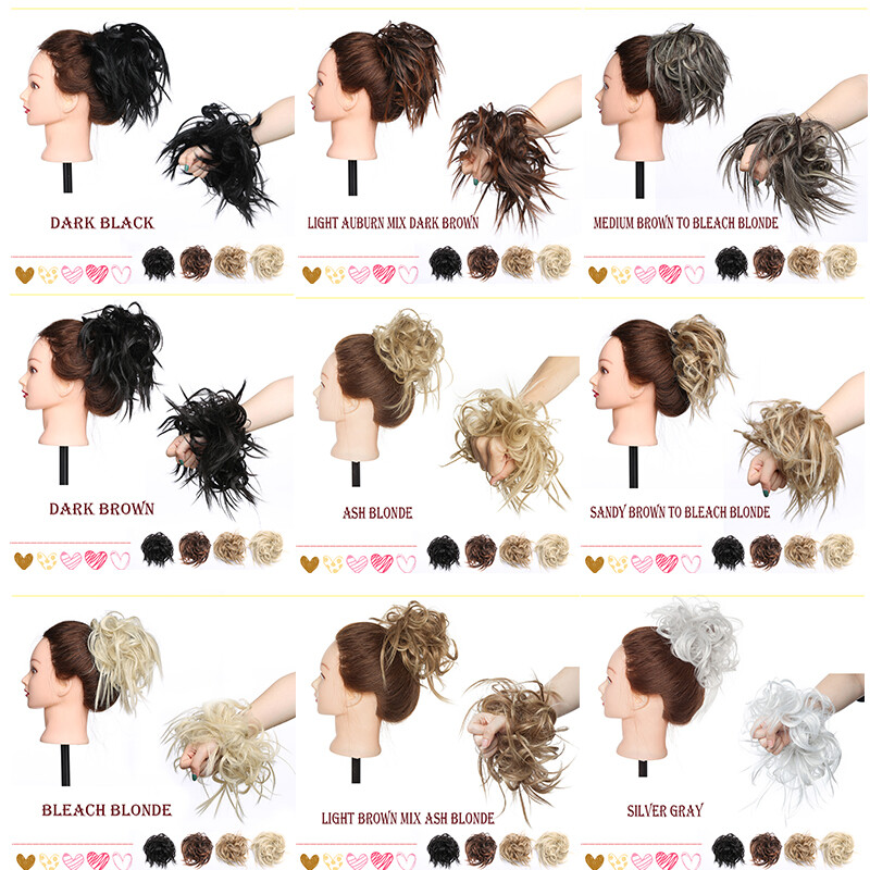 X-LARGE Messy Bun Hair Piece Scrunchie Updo Wrap Hair Extensions Thick as Human