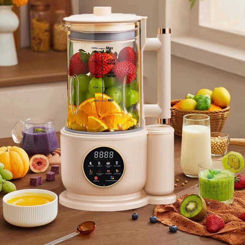 1500ml Clear Multifunctional Electric Juicer,Food Processor and Soundproof Cover