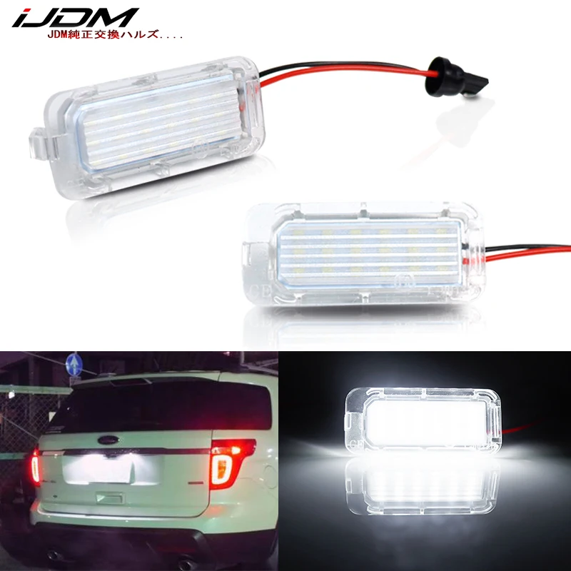 OEM-Fit 3W 6000K xenon white Full LED License Plate Light For Ford Explorer Esca