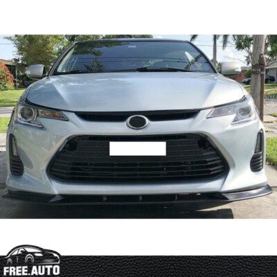 Fits 14-16 Scion tC Front Bumper Lip Chin Spoiler Splitter Body Kit V3 Style PU