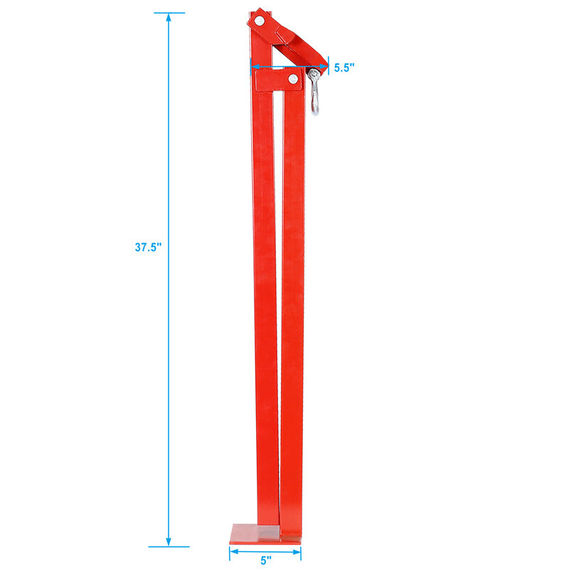 T Post Puller Fence Post Puller 36in Fence Post Puller Steel T Post Remover Red
