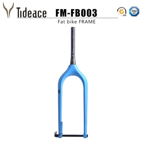 26er Full Carbon Fat Frame Blue Carbon Fiber T800 Snow Bicycle Frames 16/18/20