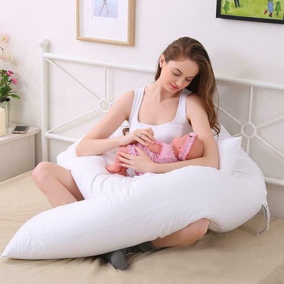 U-SHAPE PREGNANCY BABY WOMEN Full Body & BACK SUPPORT PILLOW CHEAP FREE P&P