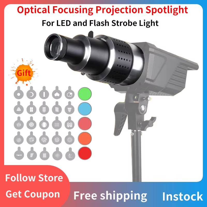 Optical Focusing Projection Photography Spotlight For Aputure Godox Jinbei Bowen
