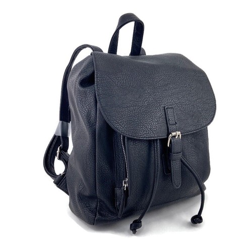 No Boundaries Mini Backpack Black Emma Slouch Flap