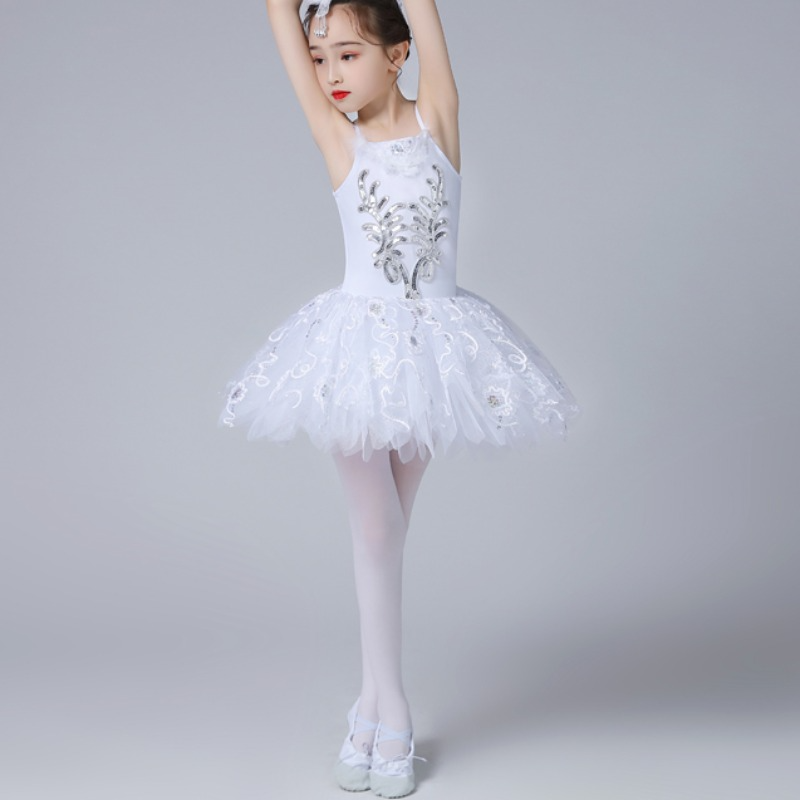 girl-ballet-dance-dress-tutu-layered-sleeveless-ruffle-outfit-dancewear