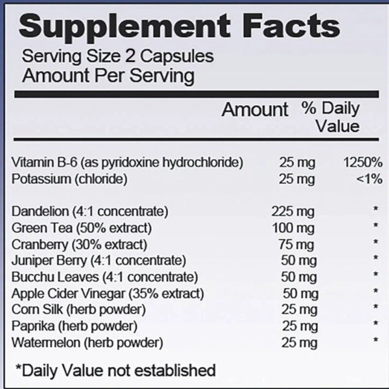 Water Away Pills Maximum Strength - Herbal Diuretic Pills for Water Retention