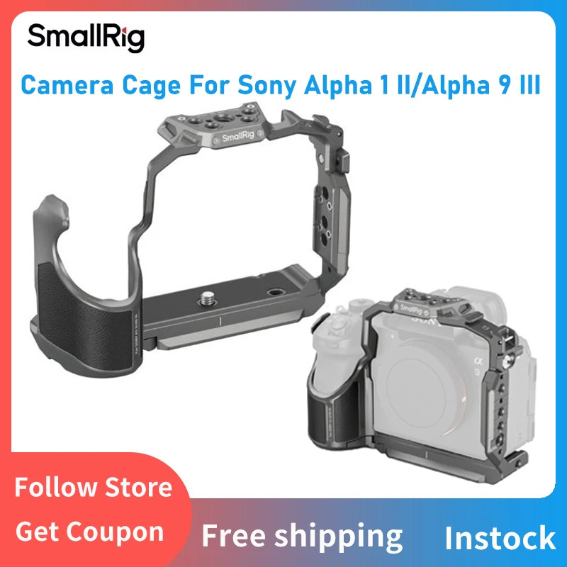 SmallRig Camera Cage For Sony Alpha 1 II/Alpha 9 III Built-in Arca-Swiss Quick R