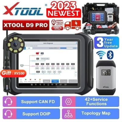 XTOOL D9PRO Auto Diagnostic Scanner Bi-directional K*ey Coding Programmming Tool