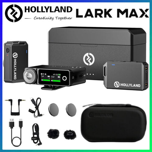 Hollyland Lark Max Duo All-in-One Wireless Lavalier Microphone System Lapel Mic | eBay Hollyland Lark Max Duo All-in-One Wireless Lavalier Microphone System Lapel Mic | eBay
