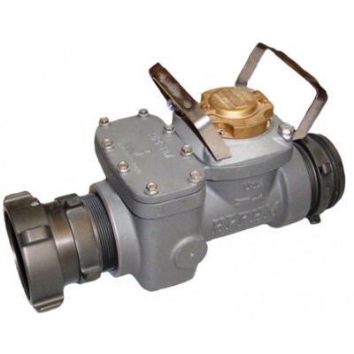 Zenner 4'' High Flow FIRE HYDRANT HIGH FLOW METER 4 Swivel x 4  Nipple FHH40SUS