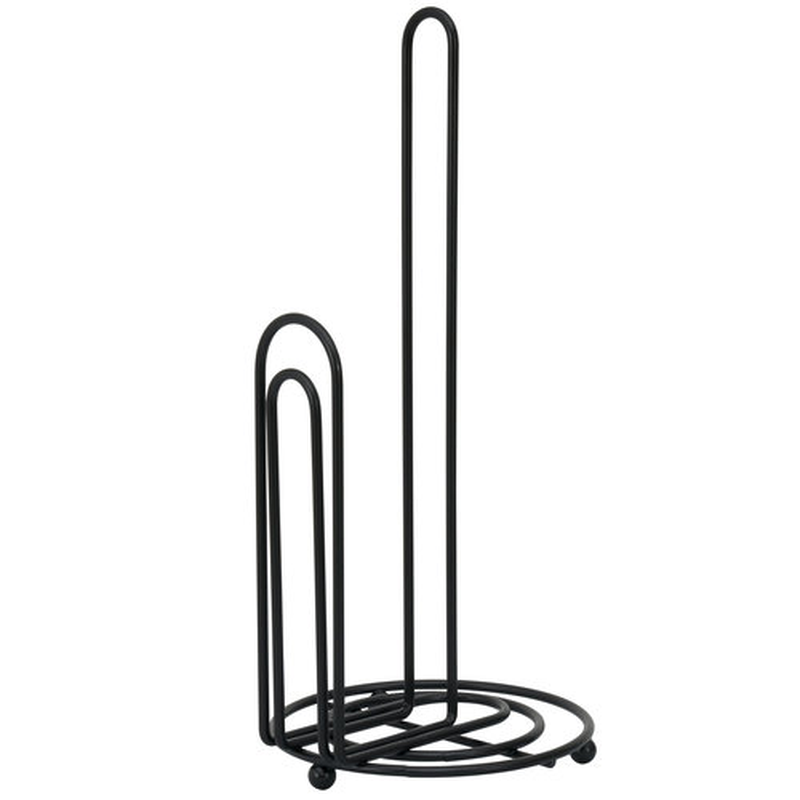 Paper Towel Holder, Mainstays Metal Wire Paper Towel Holder, 13.1 Inch, Black