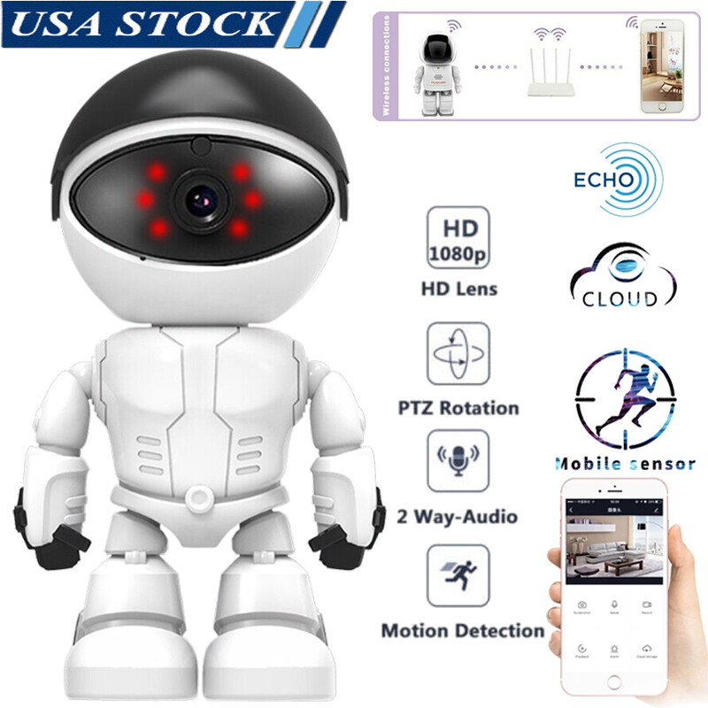 Home WiFi Intelligent Security Camera 1080P HD Robot IP Camera Baby Monitor Cam