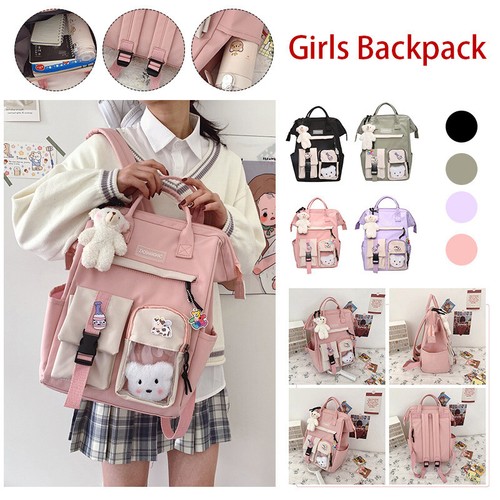Kawaii Cute Bear College Travel Casual Bag For Girlk