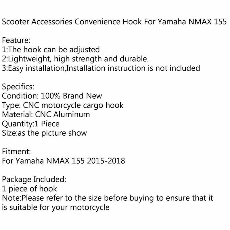 Carry Helmet Bottle Hanger Holder Alu Alloy Hooks For Yamaha NMAX 155 Titani