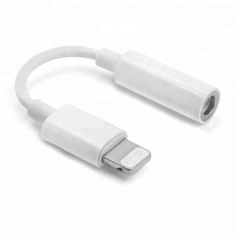 Apple iPhone Lightning auf Klinke Aux Audio Adapter Kopfhörer BLITZVERSAND Weiß
